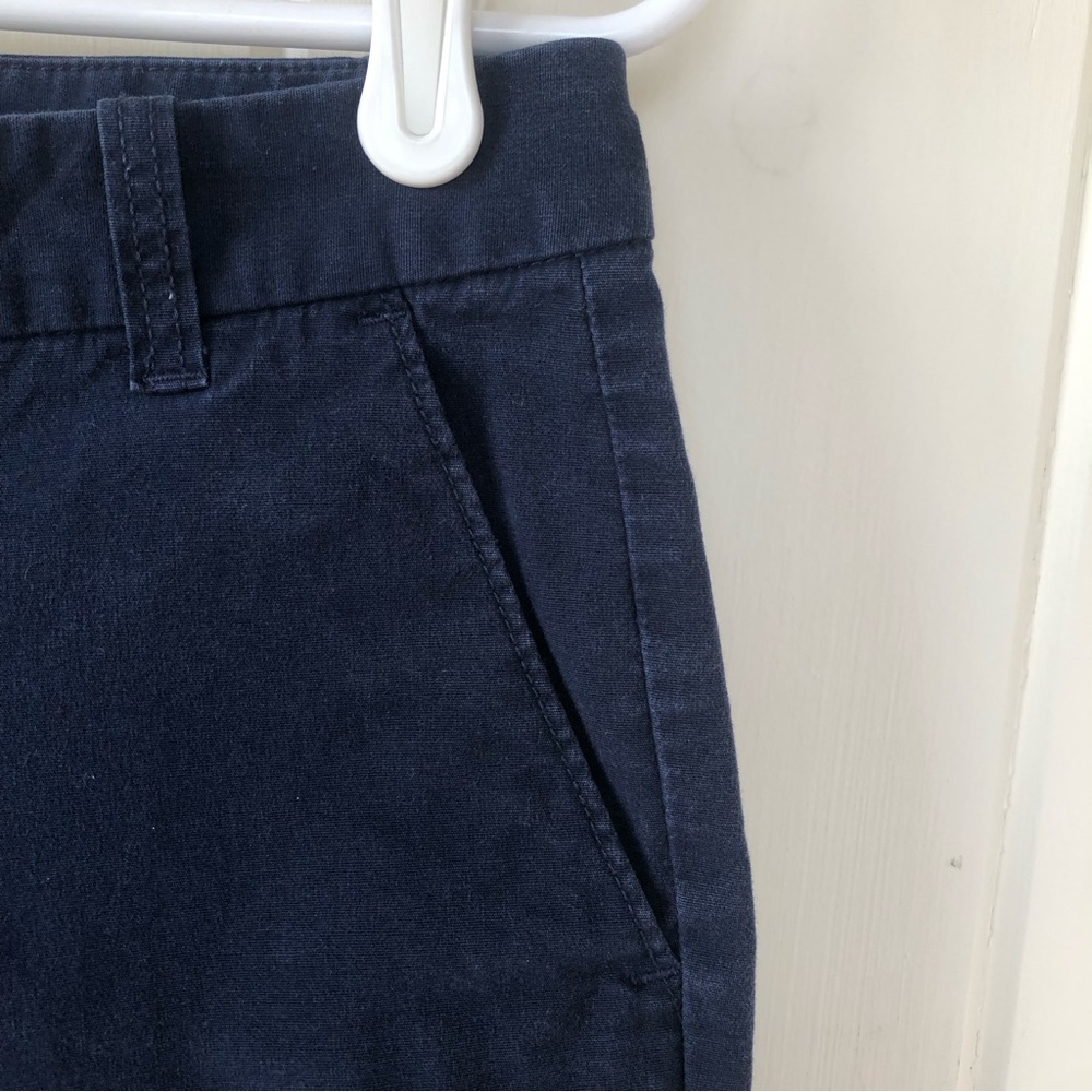 J CREW Factory Navy Blue Bermuda 9.5” Cotton Shorts - Picture 4 of 7